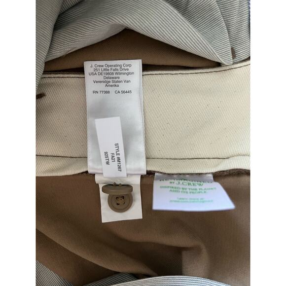 J.Crew Broken In 484 Slim-fit stretch chino pant Beige Size 33x30 - Picture 15 of 15